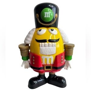 M & M Limited Edition Nutcracker Yellow Candy Dispenser Christmas M&M's Holiday